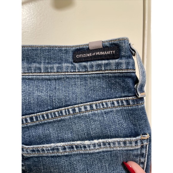 Citizens of Humanity Women's Drew Flounce Jeans 27 Denim High Rise boho chic - Picture 12 of 15